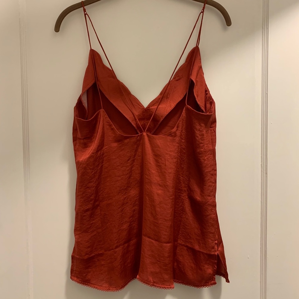 ✨HP✨Free People Scalloped Silk Tank - Picture 4 of 6